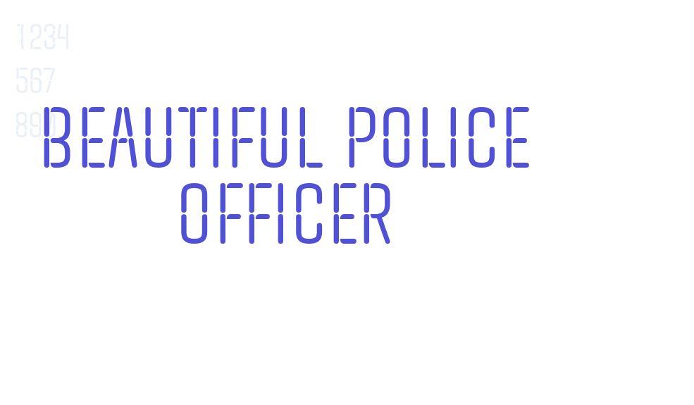 Beautiful Police Officer-font-download