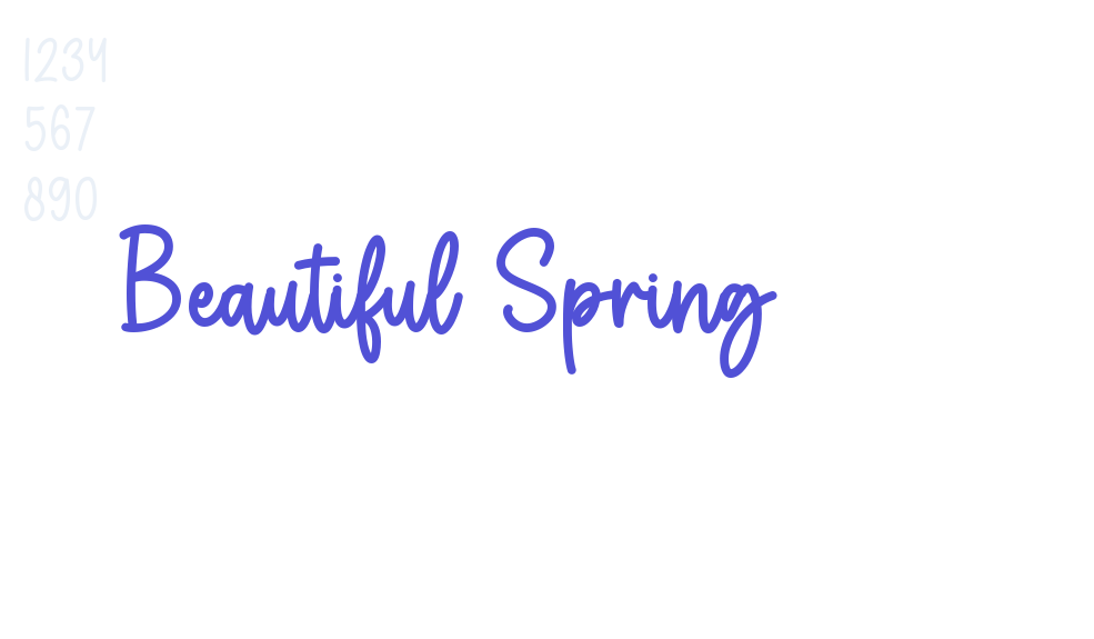 Beautiful Spring-font-download