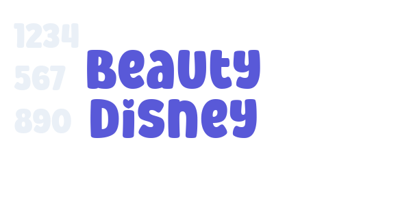 Beauty Disney font free