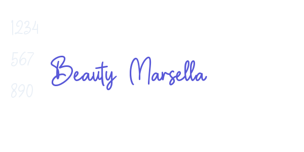 Beauty Marsella font free