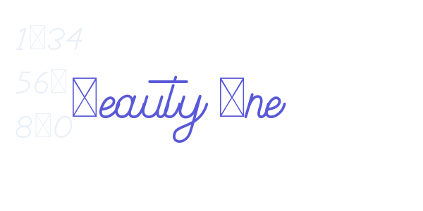 Beauty One font free