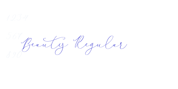 Beauty Regular font free