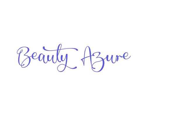 Beauty Azure Font