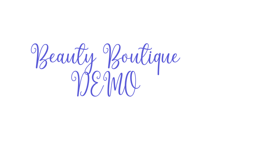 Beauty Boutique DEMO Font Download