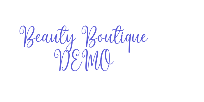 Beauty Boutique DEMO Font Download