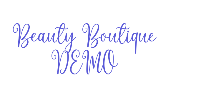 Beauty Boutique DEMO Font