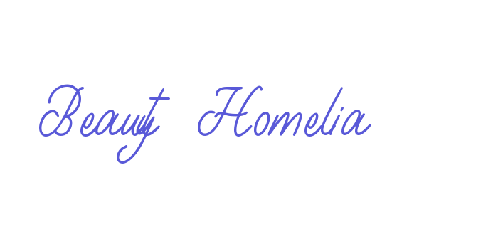 Beauty Homelia Font Download