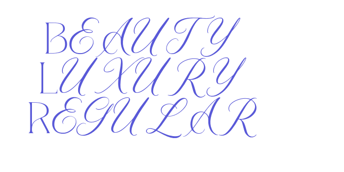 Beauty Luxury Regular Font Download