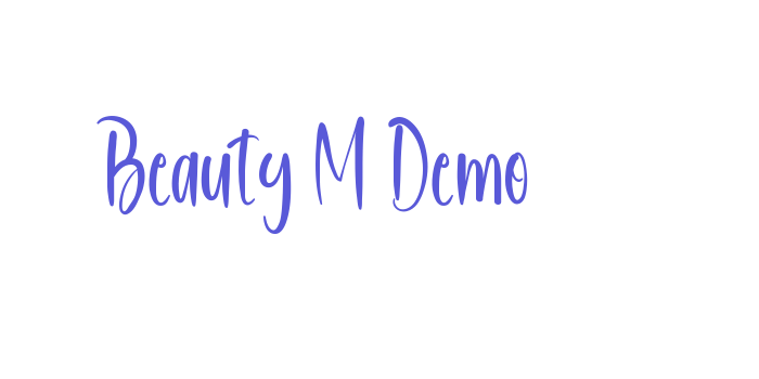 Beauty M Demo Font Download