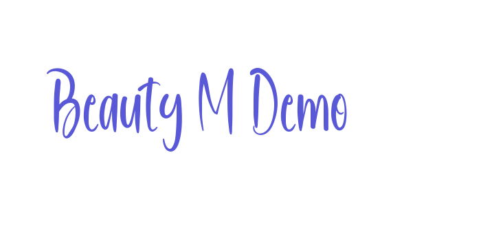 Beauty M Demo Font