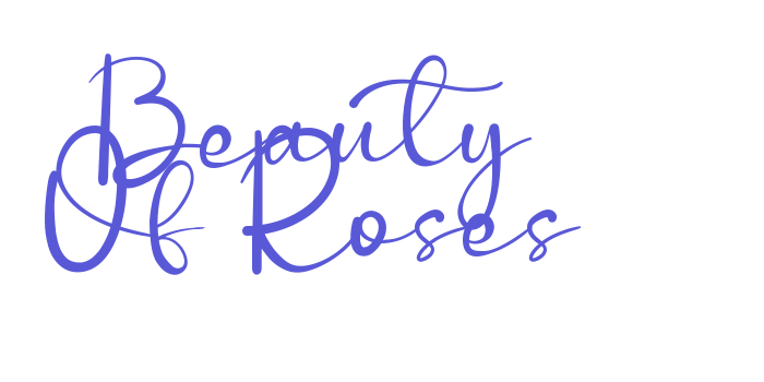 Beauty Of Roses Font Download