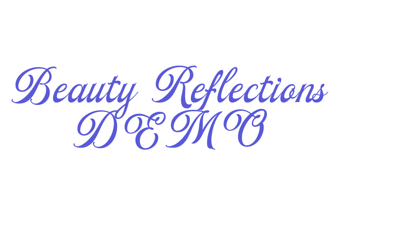 Beauty Reflections DEMO Font Download