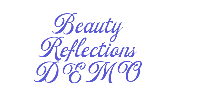 Beauty Reflections DEMO Font Download