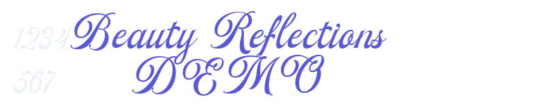 Beauty Reflections DEMO-related font
