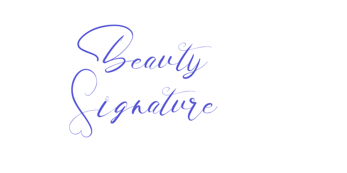 Beauty Signature Font