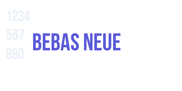 Bebas Neue font free