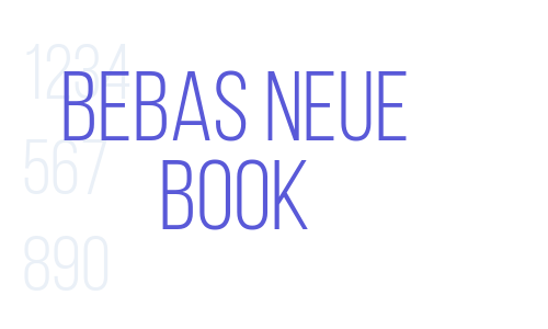 Bebas Neue Book Font