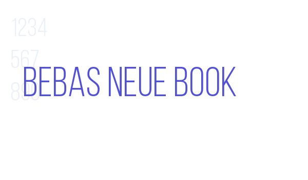 Bebas Neue Book font download