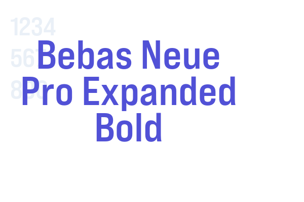 Bebas Neue Pro Expanded Bold