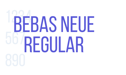 Bebas Neue Regular Font