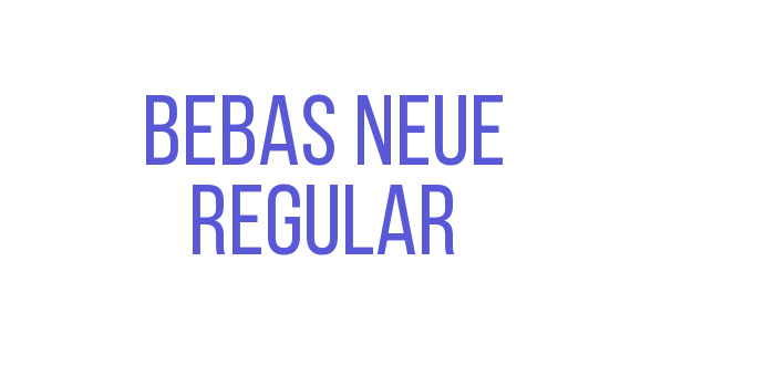 Bebas Neue Regular Font Download