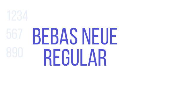 Bebas Neue Regular font download