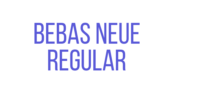 Bebas Neue Regular Font