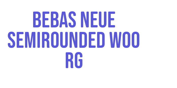 Bebas Neue SemiRounded W00 Rg Font Download