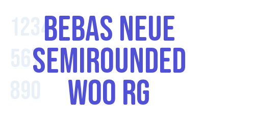Bebas Neue SemiRounded W00 Rg