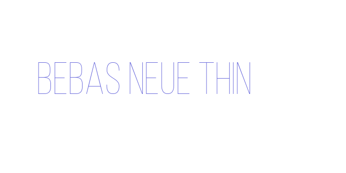 Bebas Neue Thin Font Download