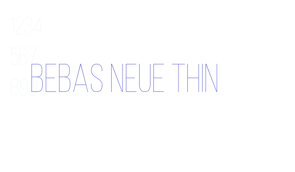 Bebas Neue Thin font download