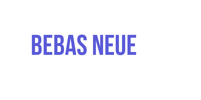 Bebas Neue Font