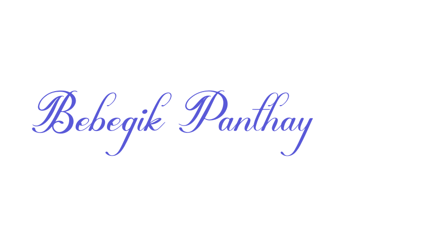 Bebegik Panthay Font