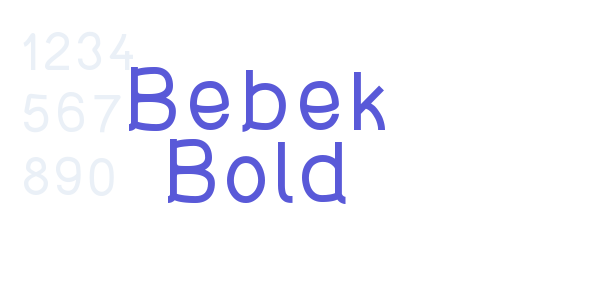 Bebek Bold font free