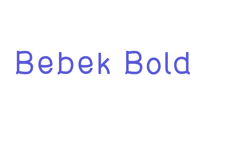 Bebek Bold Font Download