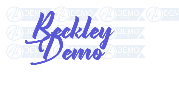 Beckley Demo font free