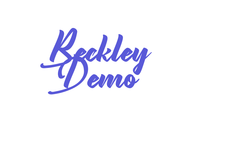 Beckley Demo Font