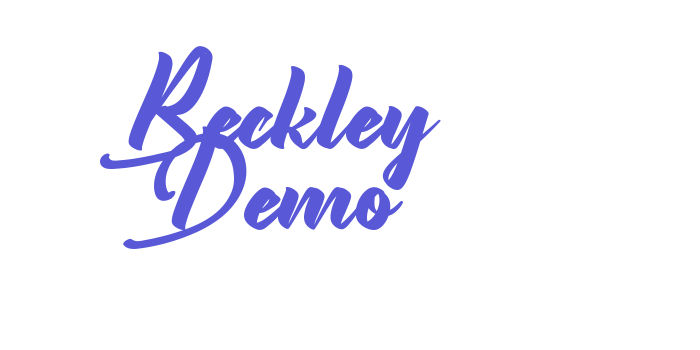 Beckley Demo Font Download