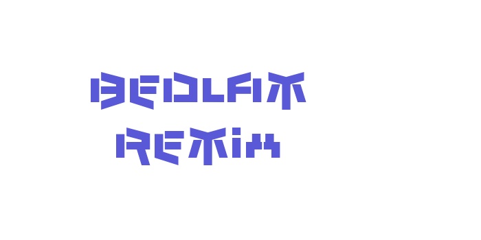 Bedlam Remix Font Download