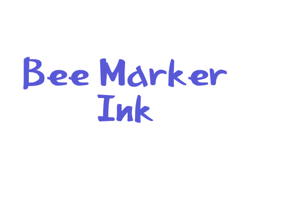 Bee Marker Ink Font