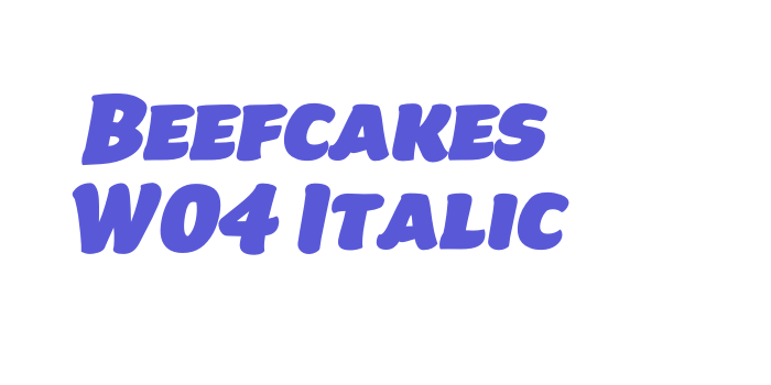 Beefcakes W04 Italic Font Download