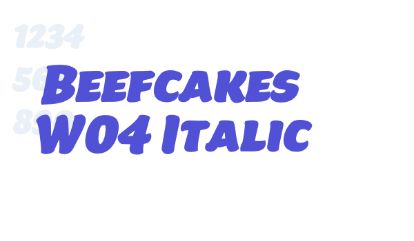 Beefcakes W04 Italic font download