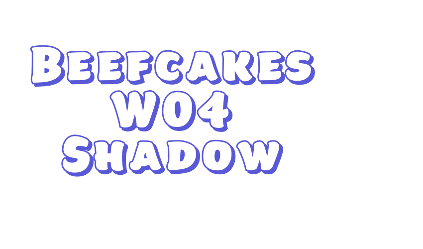 Beefcakes W04 Shadow Font Download