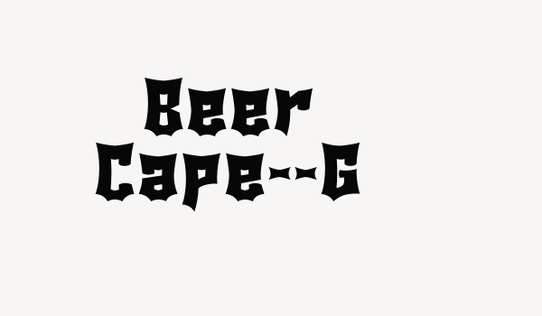 Beer Cape__G Font