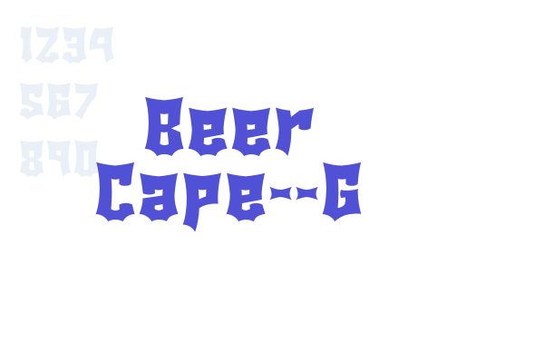 Beer Cape__G Font Download