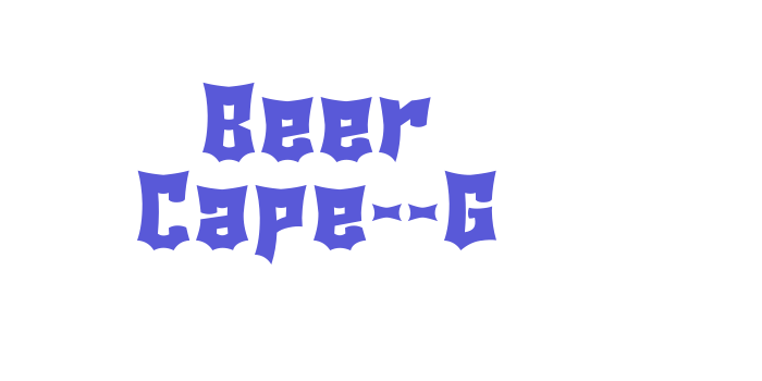 Beer Cape__G Font Download