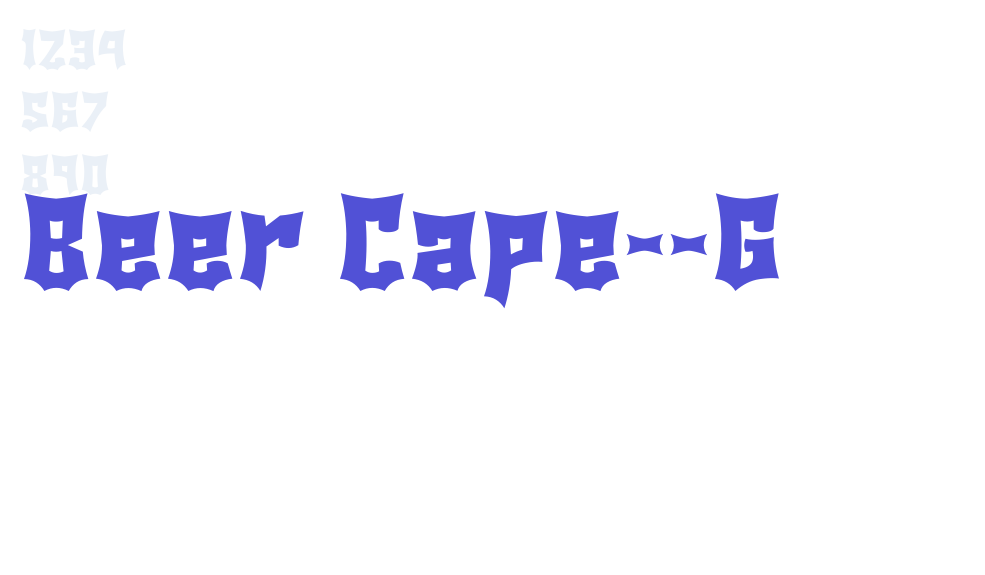 Beer Cape__G-font-download