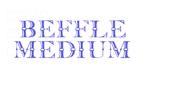 Beffle Medium font free