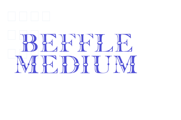 Beffle Medium Font Download