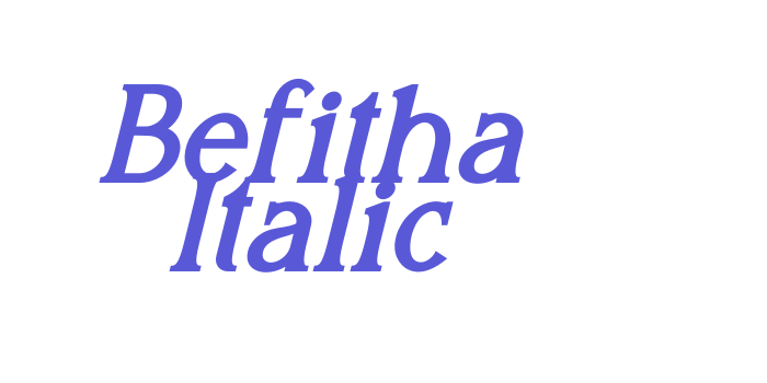 Befitha Italic Font Download